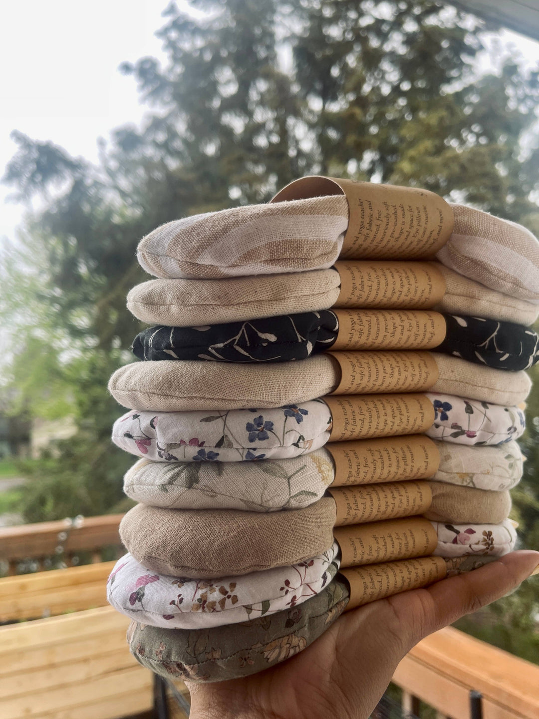 Handmade Eye Pillow — Rice &amp; Optional Lavender