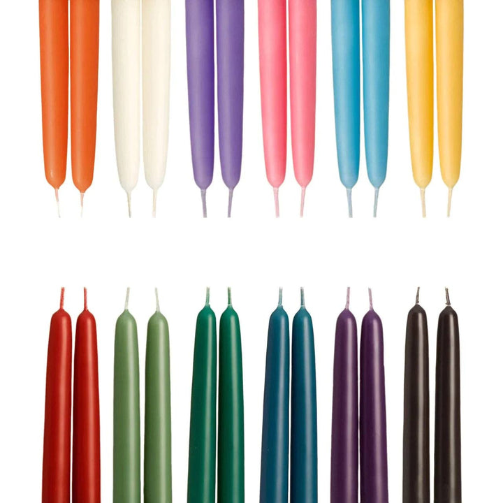 100% Pure Beeswax Taper Candles — Hand-Dipped