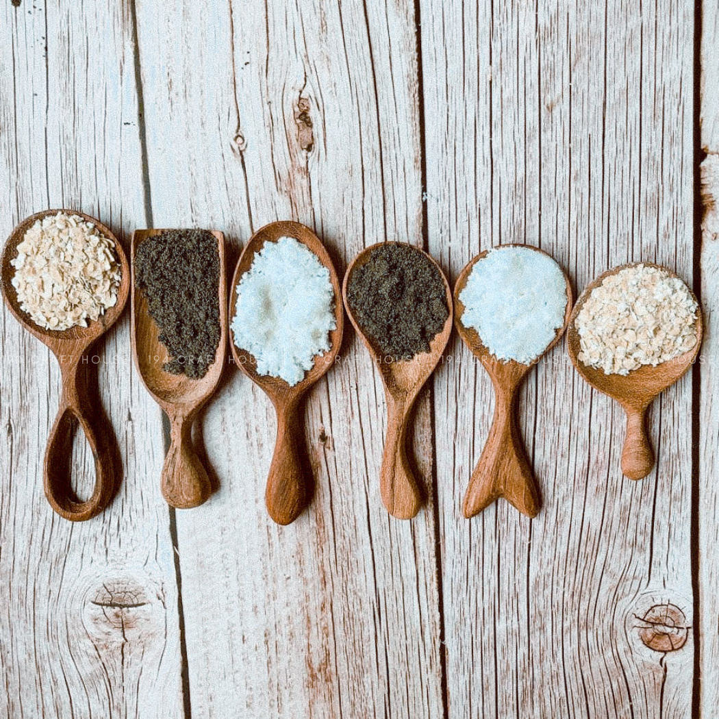 Wooden Measuring Spoons &amp; Scoops — Coffee, Tea &amp; Pantry