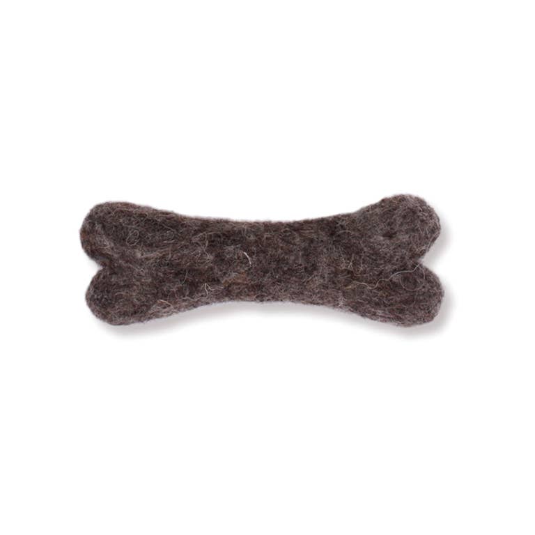 Eco Wool Dog Bone Toy — Fair Trade, Hand-Felted
