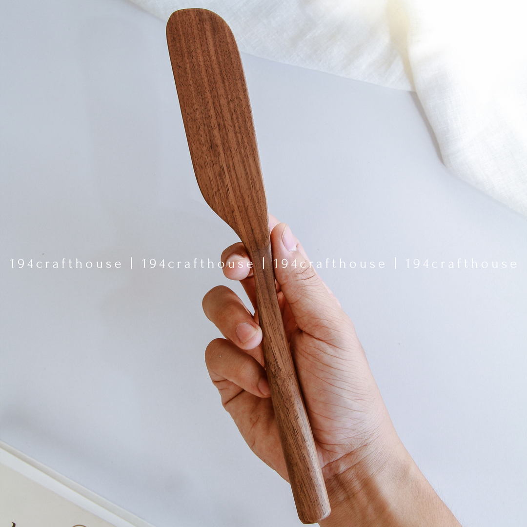 Walnut Wooden Spoon &amp; Spatula Set (Set of 4)