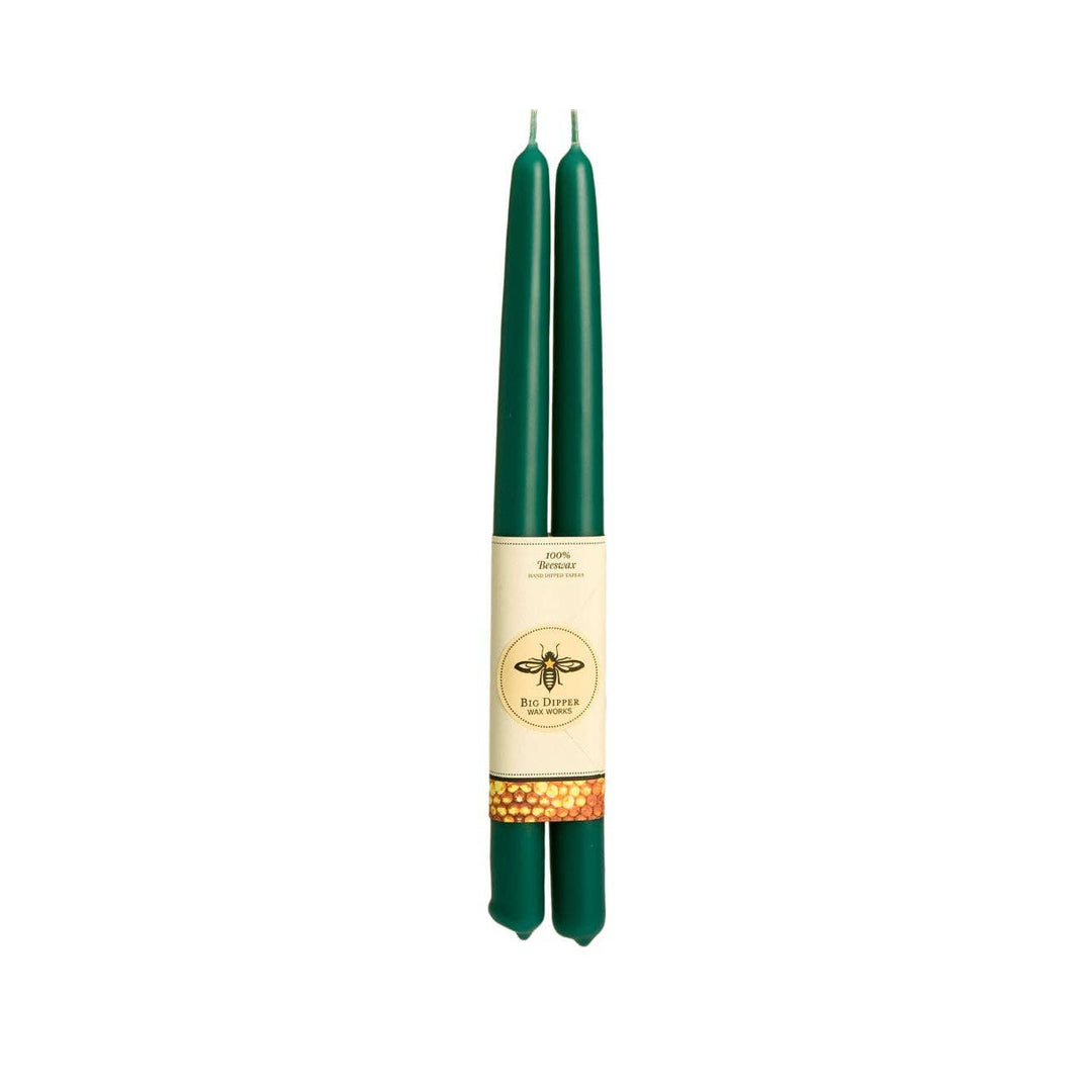 100% Pure Beeswax Taper Candles — Hand-Dipped