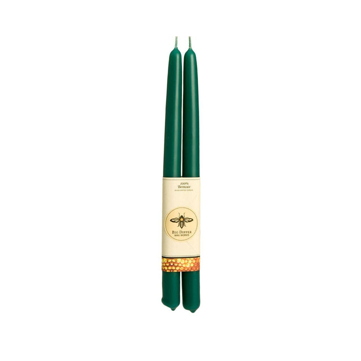 100% Pure Beeswax Taper Candles — Hand-Dipped