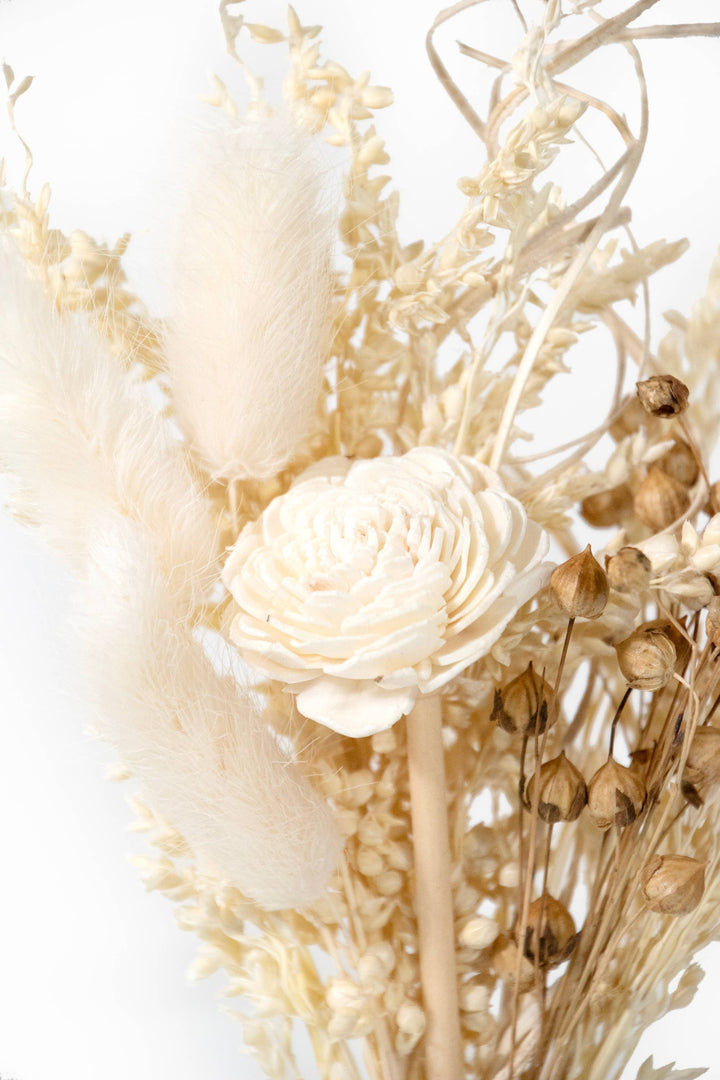 Mini Dried Floral Bouquet – Bunny Tails &amp; Sola Flower Blend