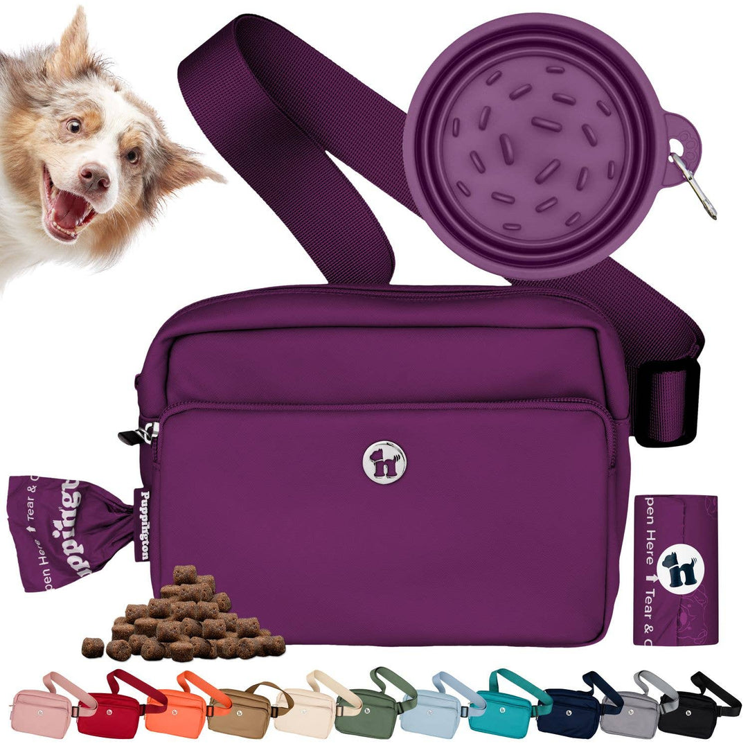 3-in-1 Crossbody Dog Bag with Bowl &amp; Poop Bags — Puppington