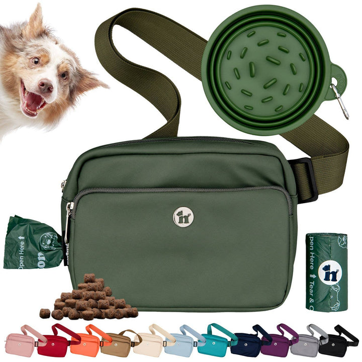 3-in-1 Crossbody Dog Bag with Bowl &amp; Poop Bags — Puppington