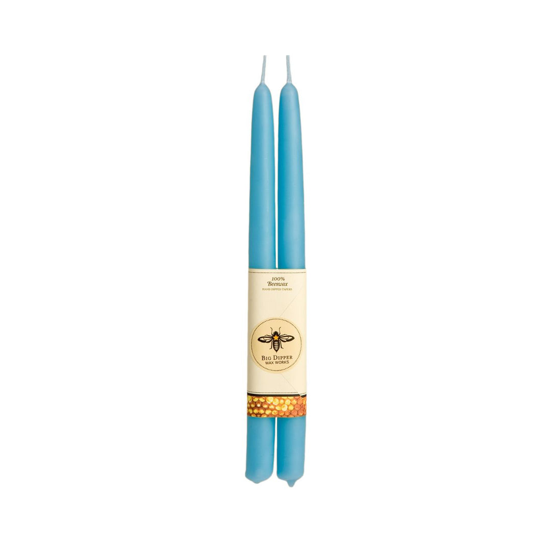 100% Pure Beeswax Taper Candles — Hand-Dipped