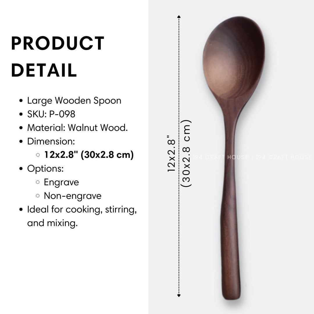 Walnut Wooden Spoon &amp; Spatula Set (Set of 4)