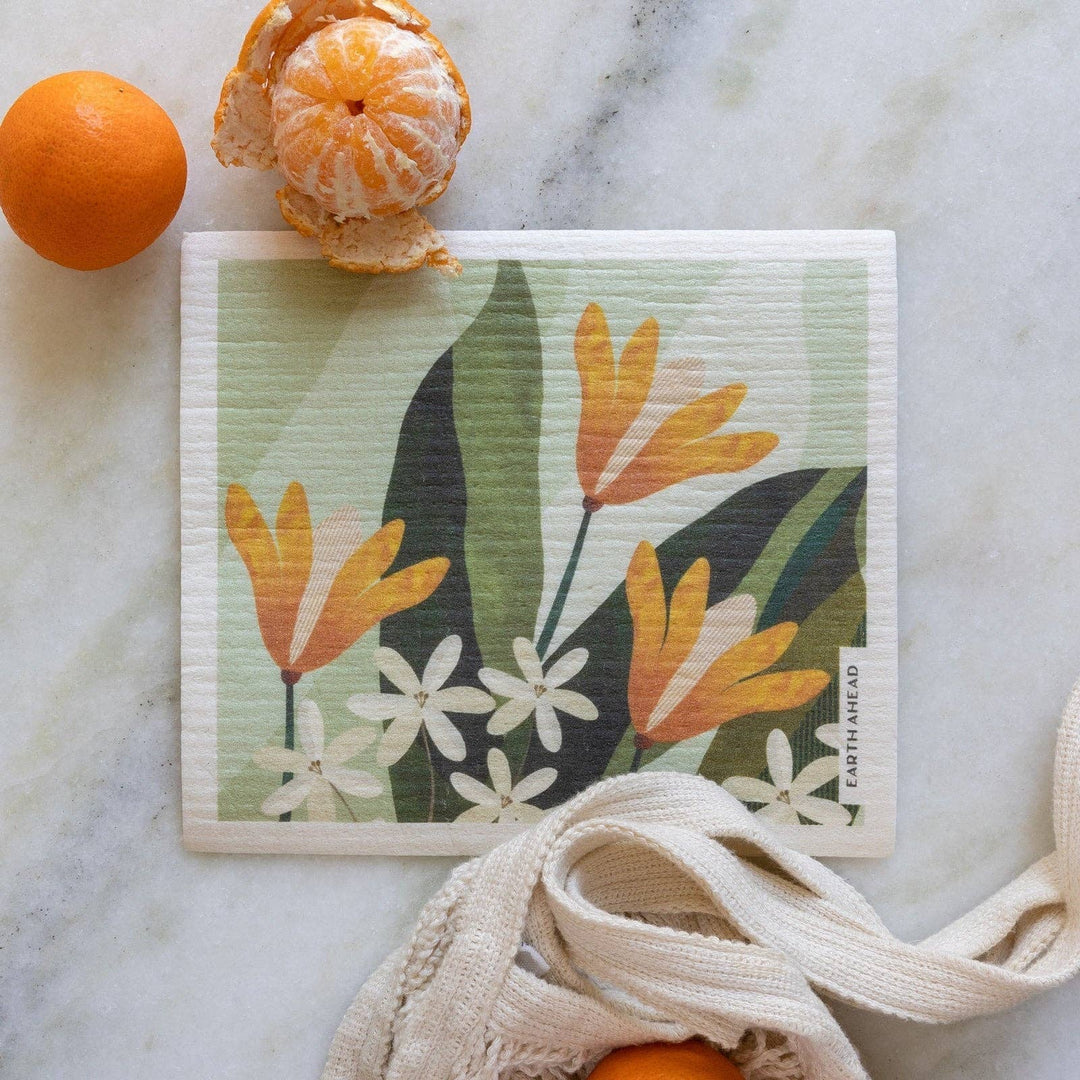 Floral Swedish Dishcloths — 6-Pack Gift Set