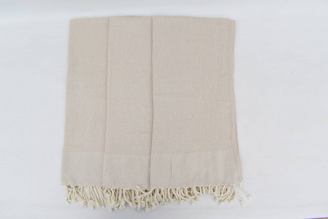 Beige Turkish Hand Towel