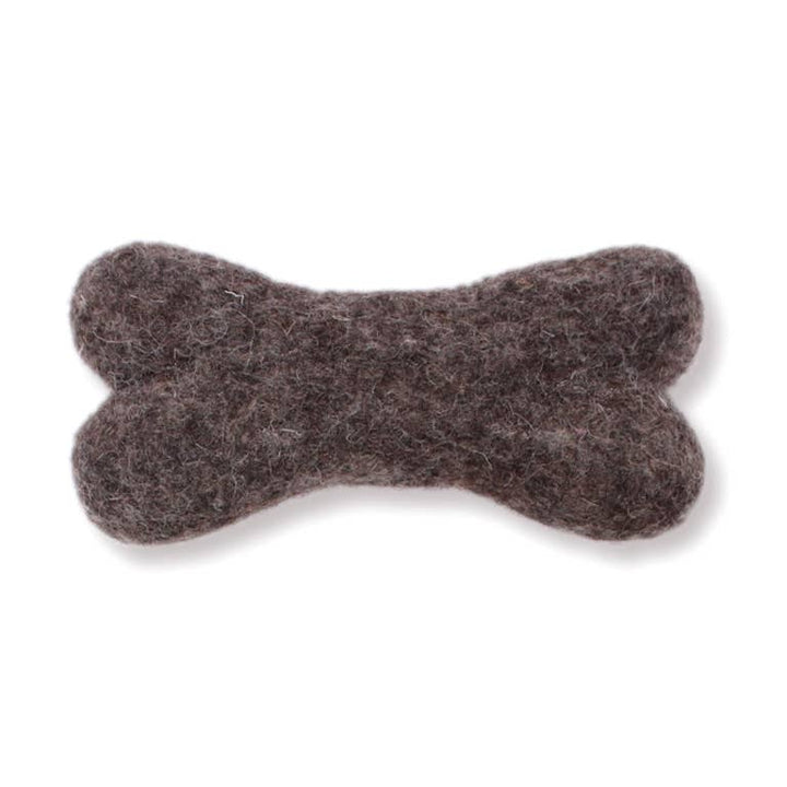 Eco Wool Dog Bone Toy — Fair Trade, Hand-Felted
