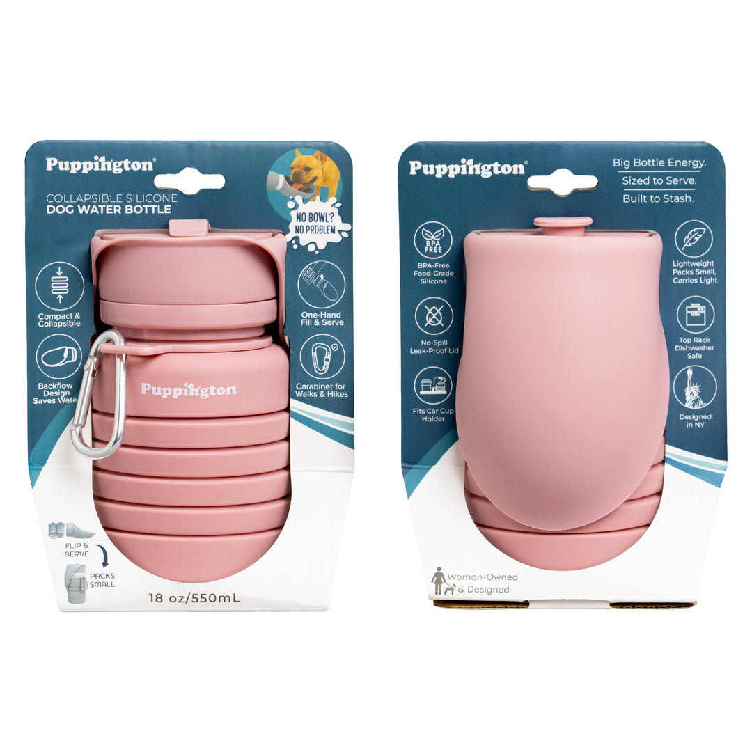 Puppington Flip &amp; Serve Dog Water Bottle