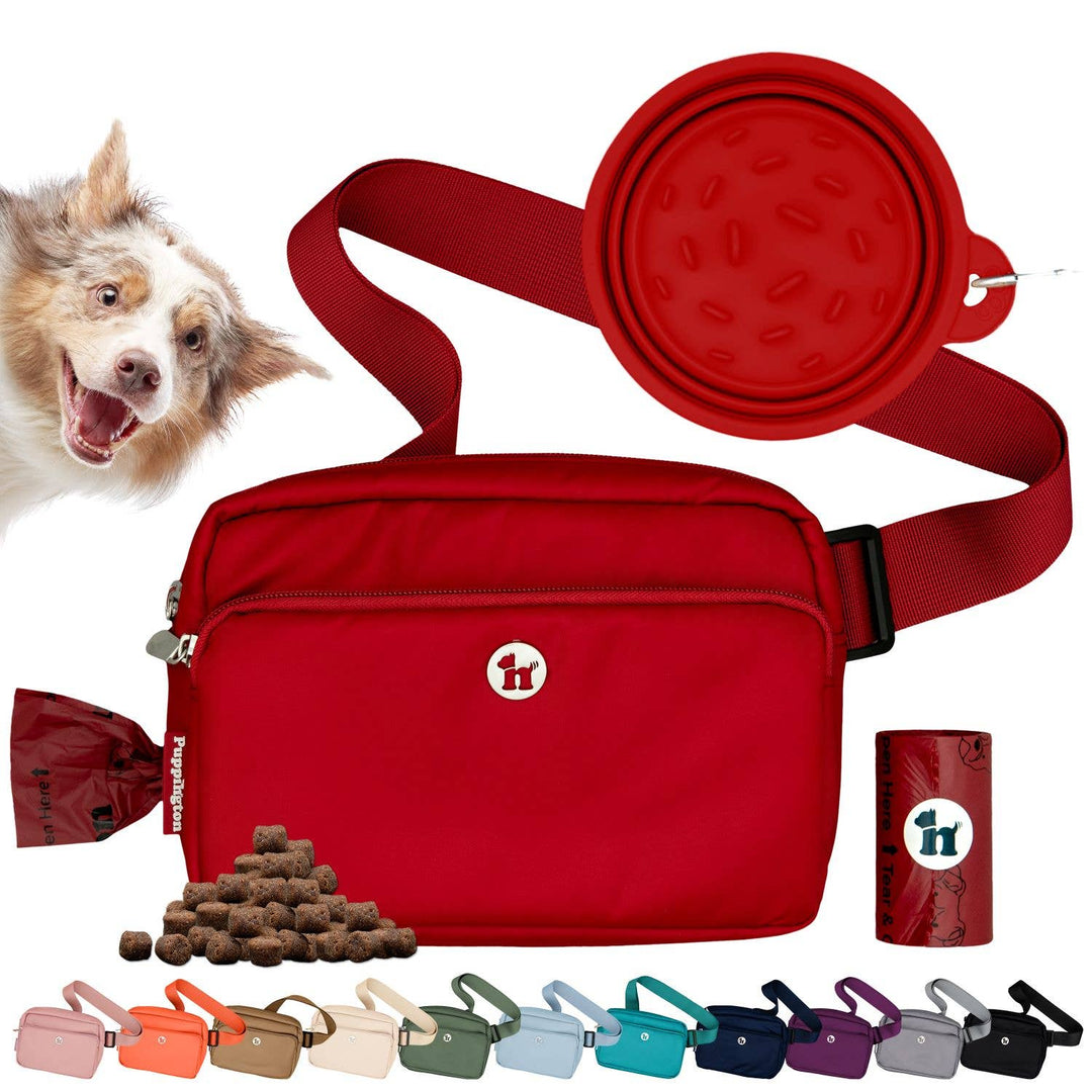 3-in-1 Crossbody Dog Bag with Bowl &amp; Poop Bags — Puppington