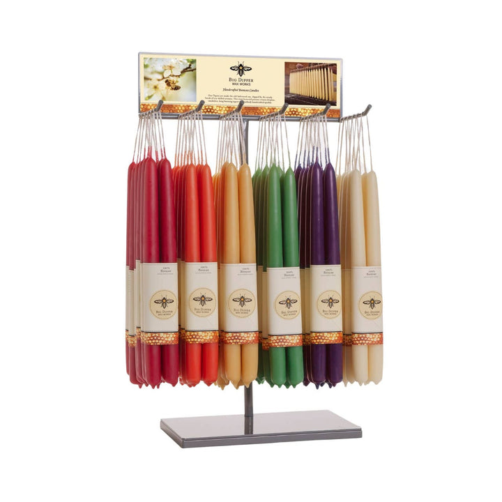 100% Pure Beeswax Taper Candles — Hand-Dipped