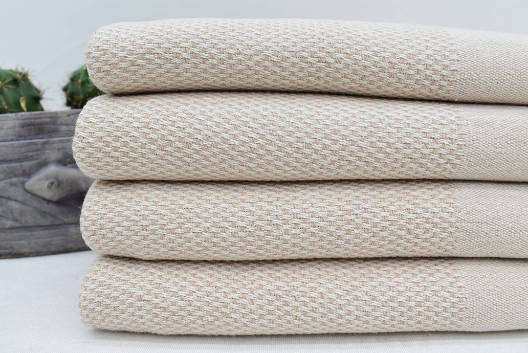 Beige Turkish Hand Towel
